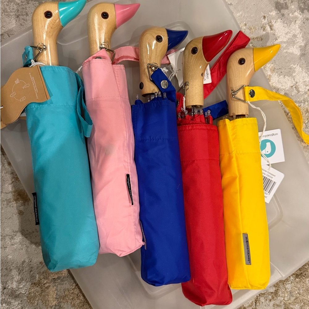 Colorful Duck Handle Umbrella Collection